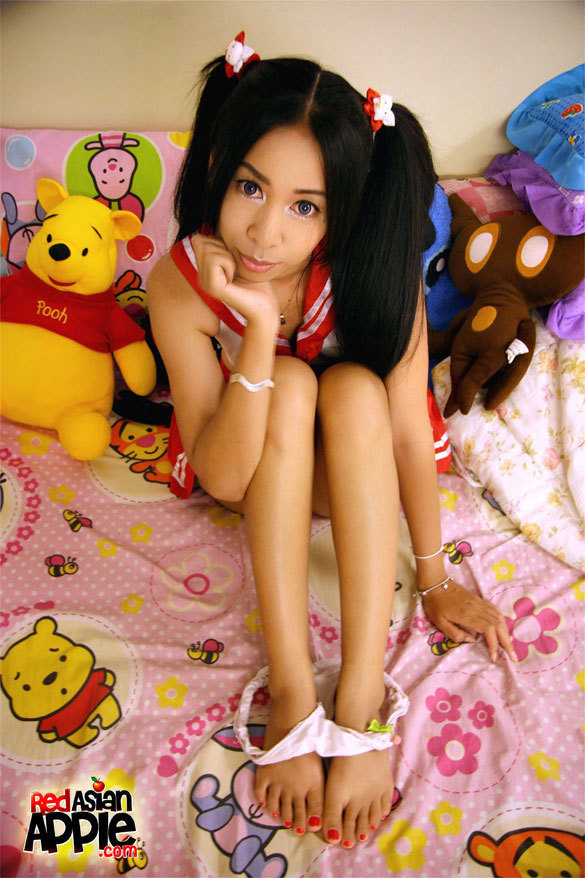 Me in Japanese cosplay school girl uniform.; Amateur Asian College Panties Teen Uniform 