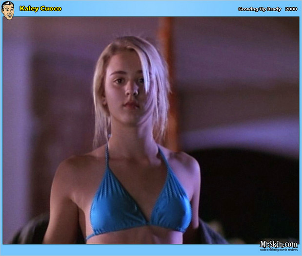 Kaley Cuoco in a hot blue bikini; Celebrity Hot 