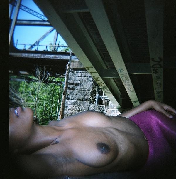 Under the bridge Fine Art Prints and Posters for Sale; Babe Ebony Outdoor Erotic Stylish 