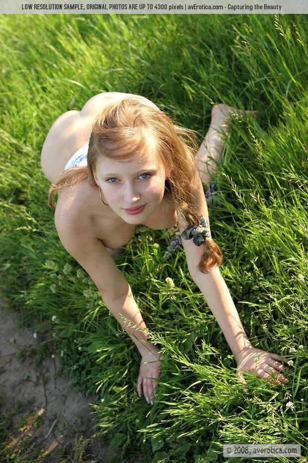 ; Blonde Red Head Teen 