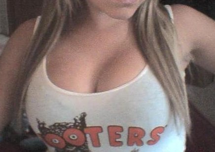 HOOTERS BOOBS!; Amateur Babe Big Tits Blonde College Girlfriend Hot Non Nude Teen Uniform 