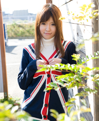 Asian beauty Miho Imamura in schoolgirl uniform; Asian Uniform 