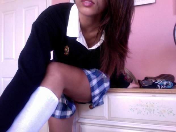 who wants me to take off my high school uniform?; Amateur College Hot Uniform 