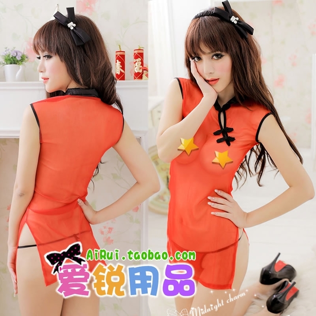 ...; 93 100 Classic Game Lingerie Love Pajama Pussy Qipao Set Blue Sexy Specials Taste Temptations Transparent Uniforms 