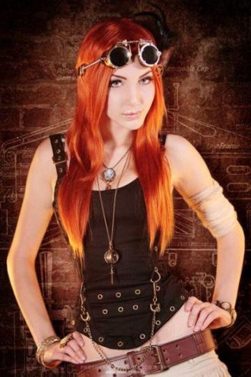 Pornthusiast - Steampunk Cosplay… - Posted By Delvair; Amateur Babe Red Head Hot Emo 