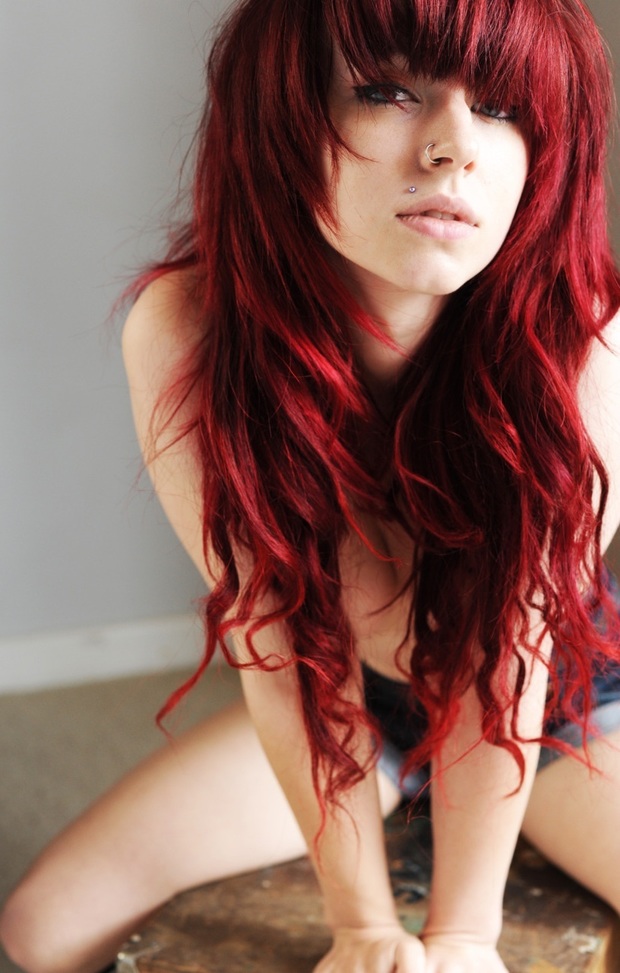 ...; Emo Red Head 